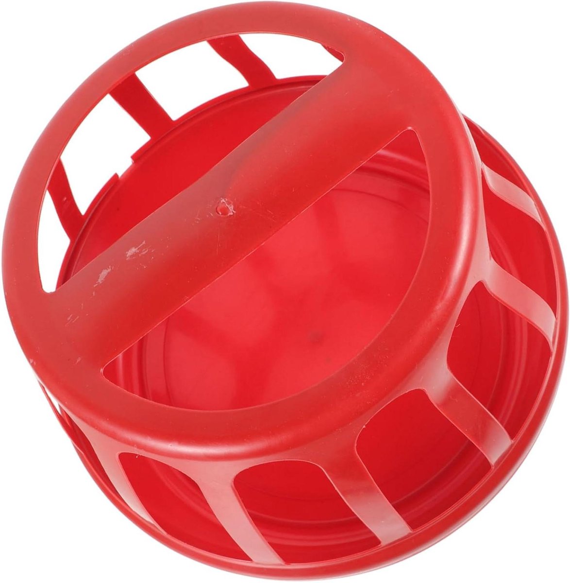 Voerbak Kippen - Vogelvoer Dispenser - Vee Voeren - Zonbestendig Materiaal - 28x28x21 cm - Wit