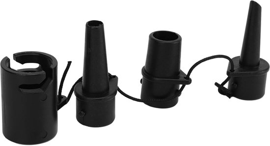 Pomp Nozzle Set - Ventiel Adapter - Opblaasbare Artikelen Vullen - Drie Verschillende Maten - Niet Gespecificeerd - Zwart — afbeelding 4