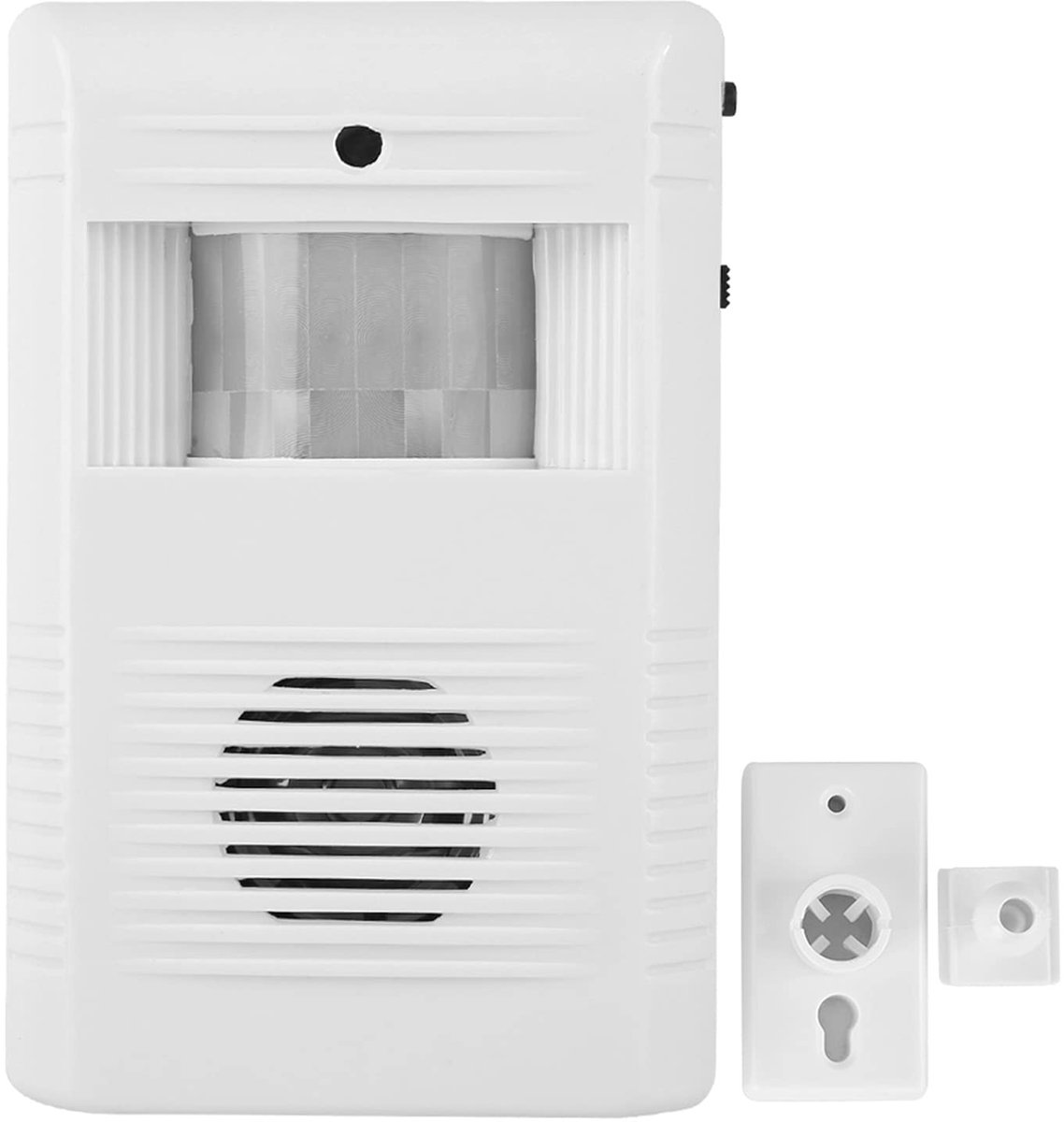Dailygoods - Motion Sensor Deurbel - Draadloze Beveiliging - Met 16 Melodieën - IR Detectie - Slimme Deurbel - Veiligheid in en om het Huis - Modern D