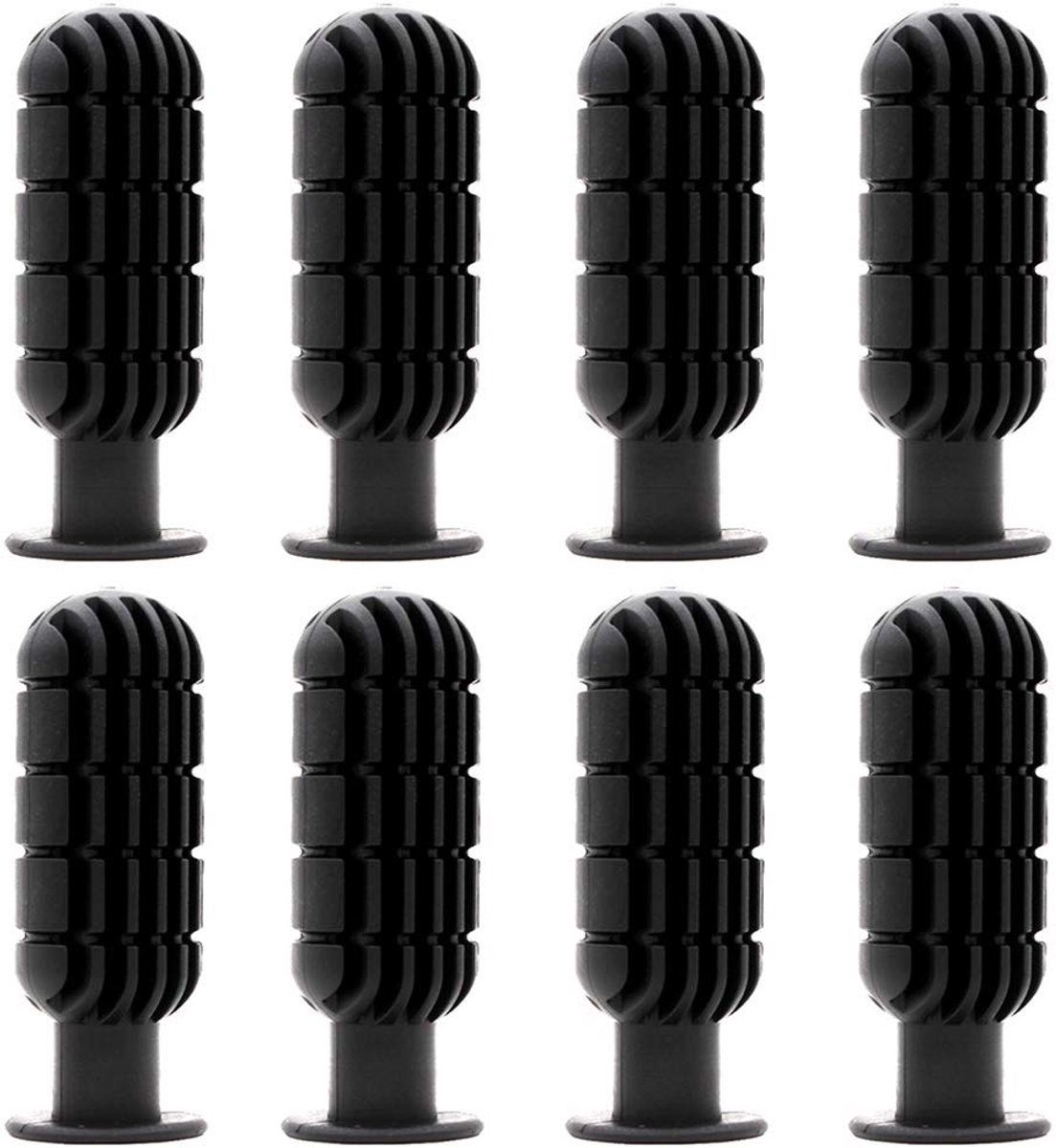 Dailygoods - Tafelvoetbal Handvatten - Antislip Design - Zwart - Kunststof Handgrepen - 8 Stuks - Geschikt voor Standaard Tafelvoetbaltafels