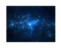 Dailygoods - Vistank poster aquarium achtergrond - Zelfklevend PVC - Sterrenhemel decoratie - 76 x 30 cm - Aquarium decor - Geschikt voor alle aquaria