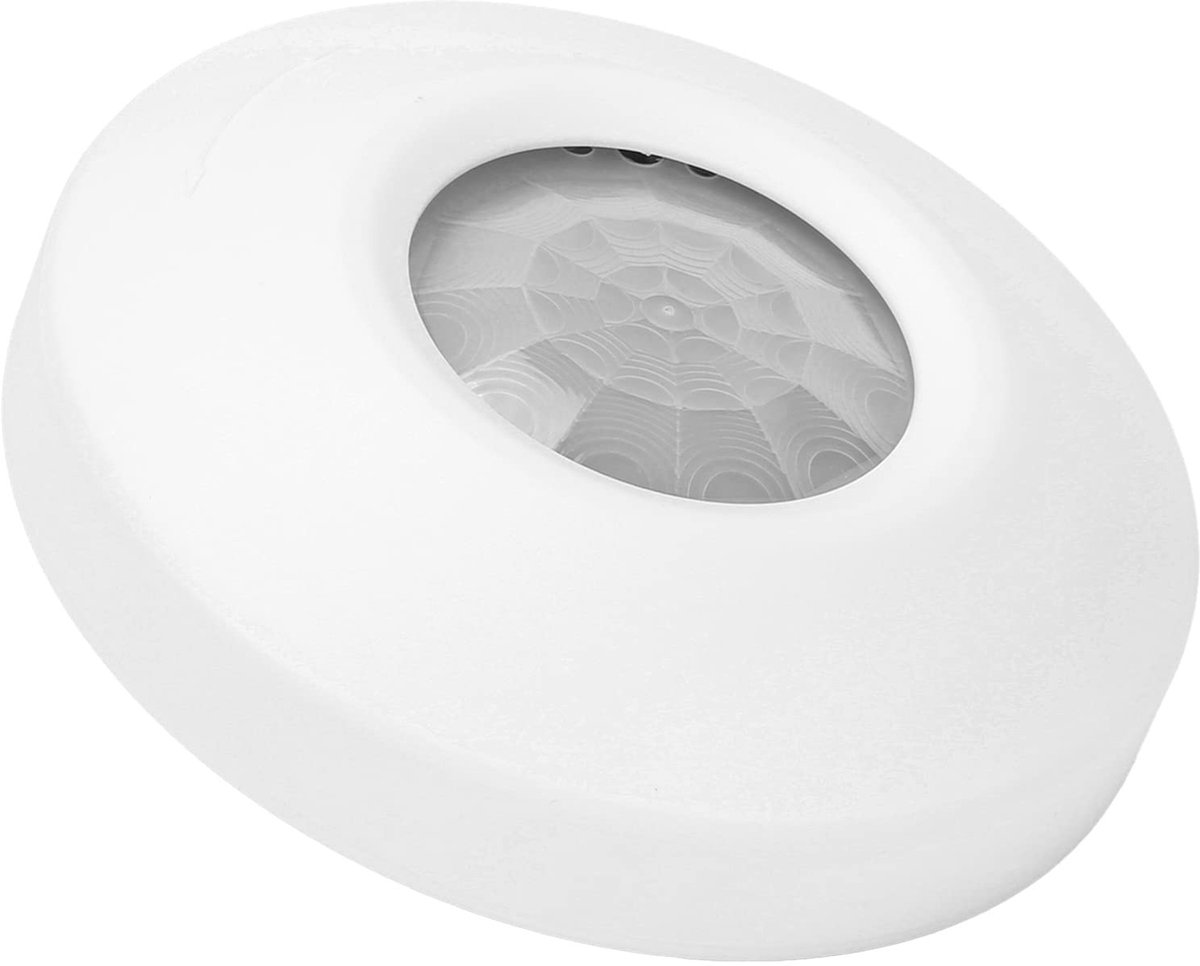 Dailygoods - Bewegingssensor - Plafonddetector - Veiligheidsoplossing - Melkwit - Anti-diefstal - Voor woning- en bedrijfsbeveiliging - Melkwit