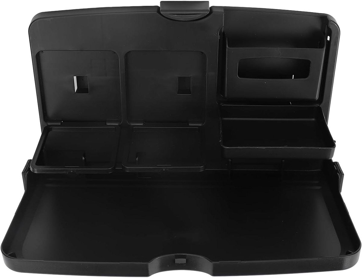 Opvouwbare Reismand - Auto Dienblad - Werken en Entertainment - Met Eetblad - 37x22x5 cm - Zwart