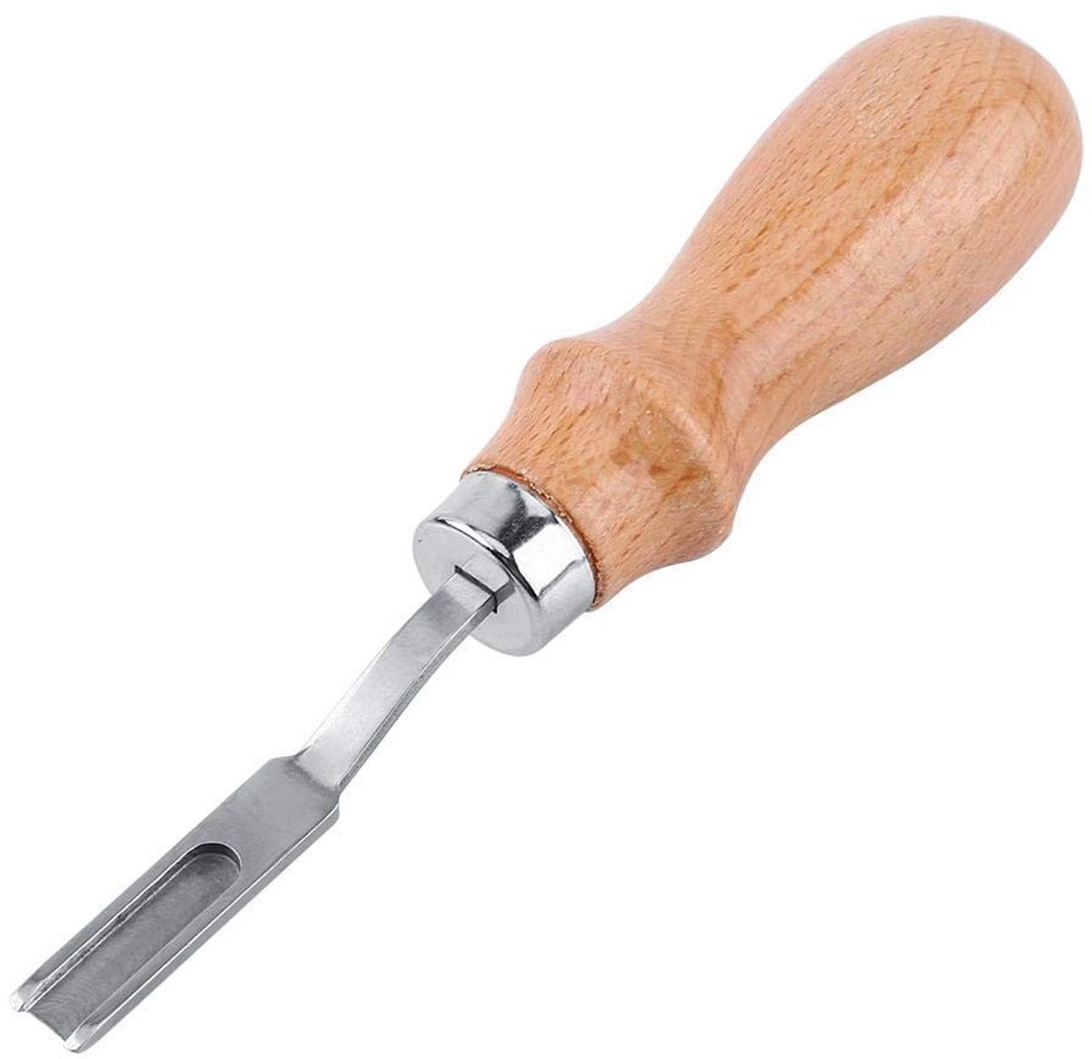 Smoakez - Outil De Biseautage Voor Cuir - Randbewerkingsgereedschap - Comfortabele grip - Bruin - Voor lederen ambachtslieden - 1 stuk - Geschikt v...