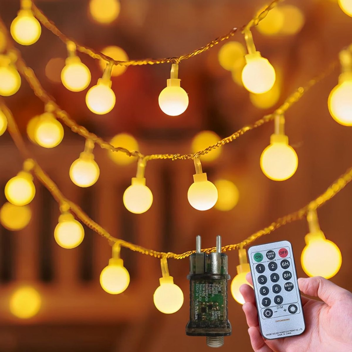 MRKK® Tuinverlichting Buiten Lichtsnoeren - Terrasverlichting - Buitenverlichting Sfeer - Wit