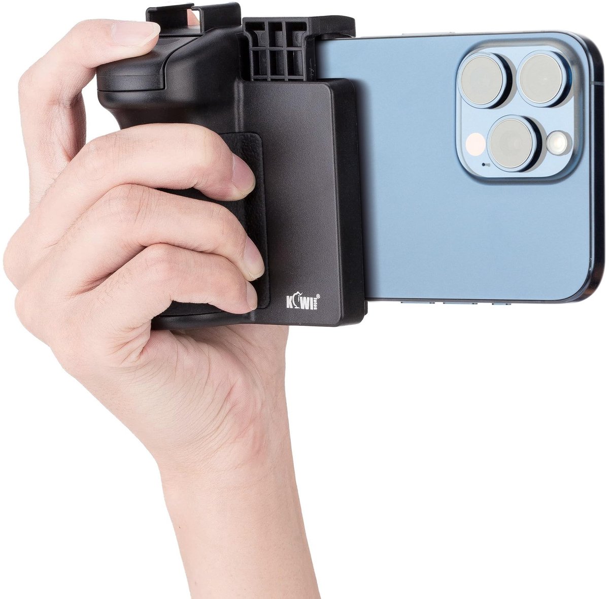 Dailygoods - Smartphone Draadloze Afstandsbediening - Hand Grip Stabilisator - Compact Formaat - Geschikt voor Selfies en Vlogs - Voor iPhone en Galax