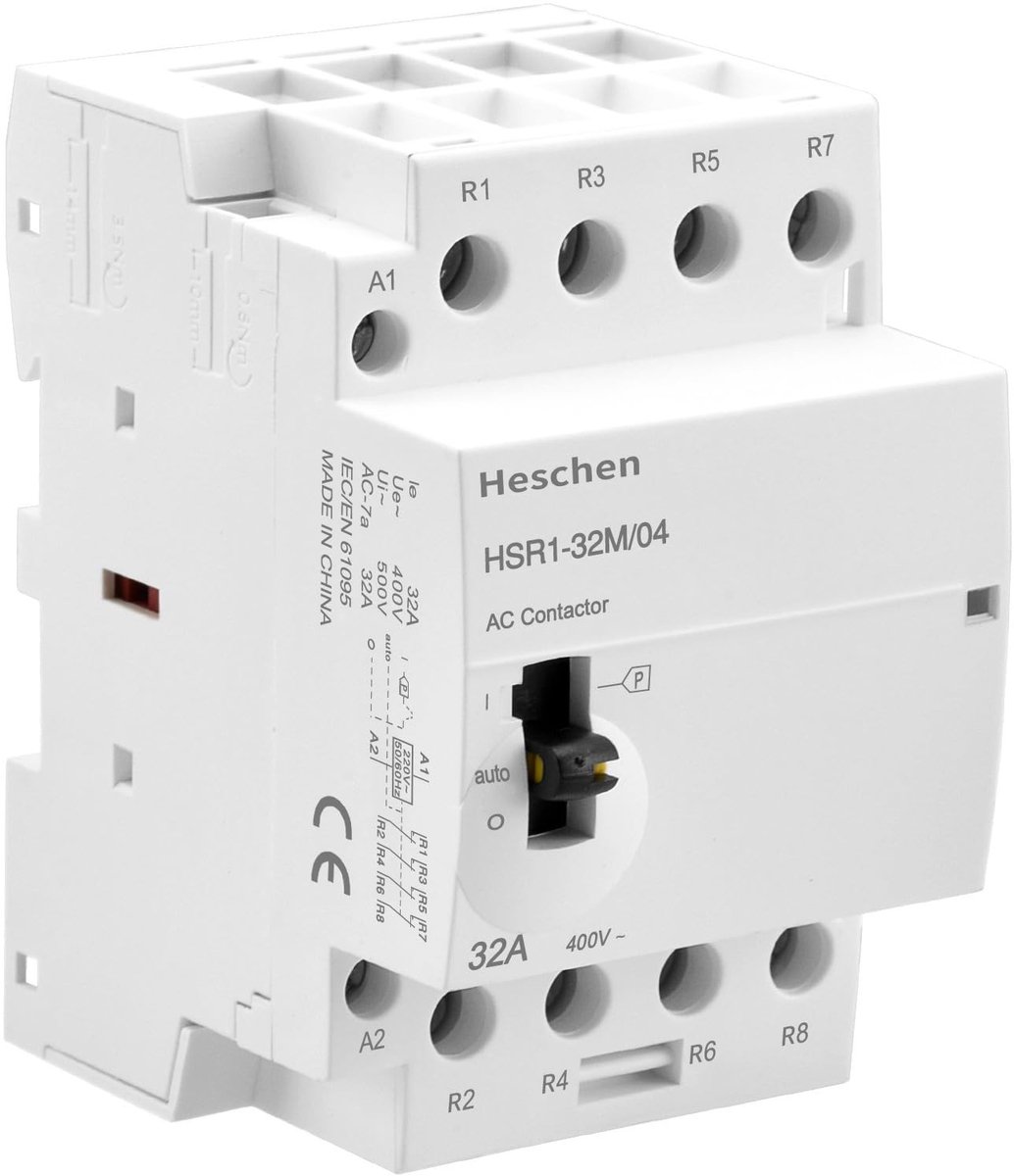 Livia home - Huisstroommodulebeveiliging - 32A - 4-polig - Handmatige bediening - 220 - Veiligheid - Geschikt voor DIN-railmontage - Model HSR1-32...