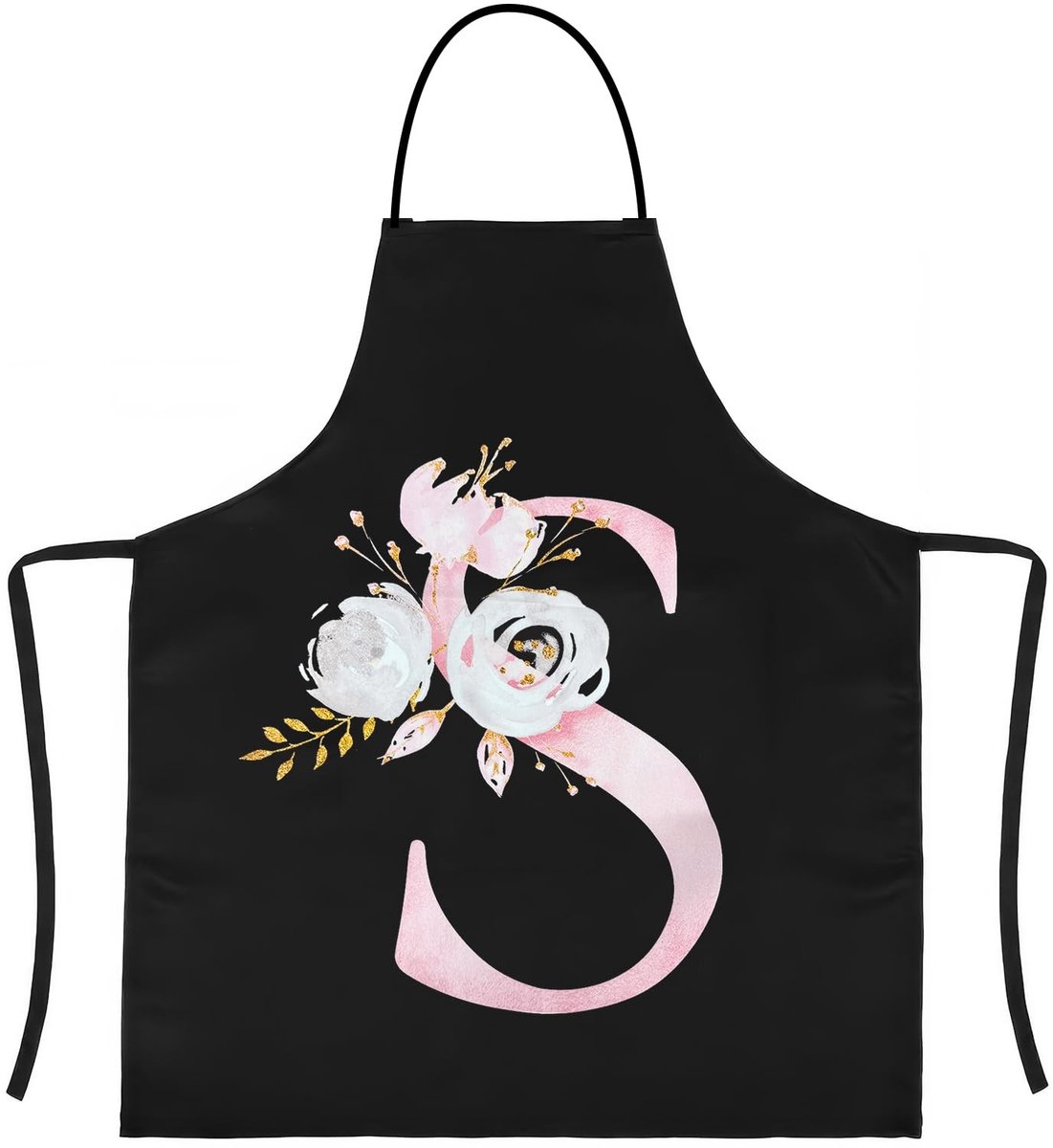 Smoakez - Zwarte Schort - Koken en Bakken - Waterdicht - Uniseks - Gepersonaliseerde Keuken Schort - Perfect voor Thuisgebruik - Voor Vrouwen en Ma...