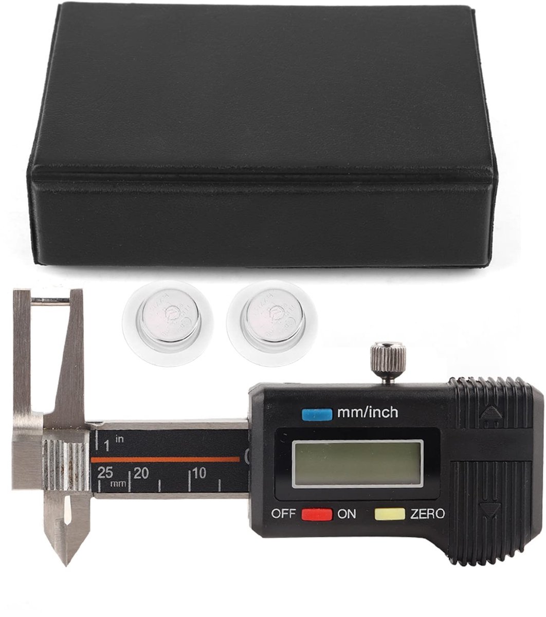 Dailygoods - Elektronische schuifmaat - Digitale diktemeter - Zeer nauwkeurig en snelmeting - Draagbaar en robuust - Perfect voor edelstenen - Eenvoud