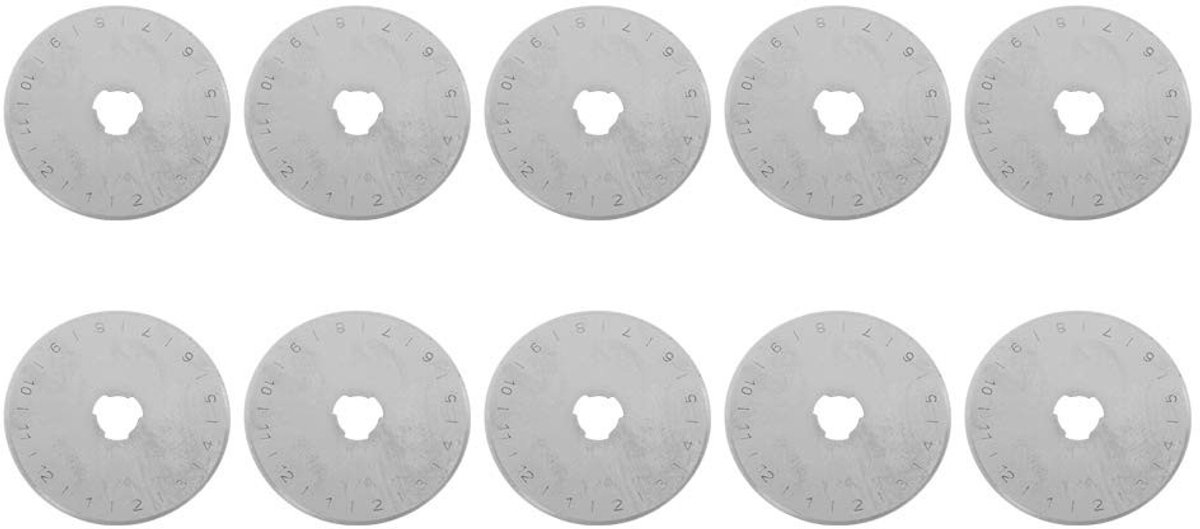 Dailygoods - Vervangend Snijmes - Roterende Snijbladen - Duurzaam en Praktisch - 45 Mm - Snijden van Stof en Papier - Geschikt voor Leer en Tapijt