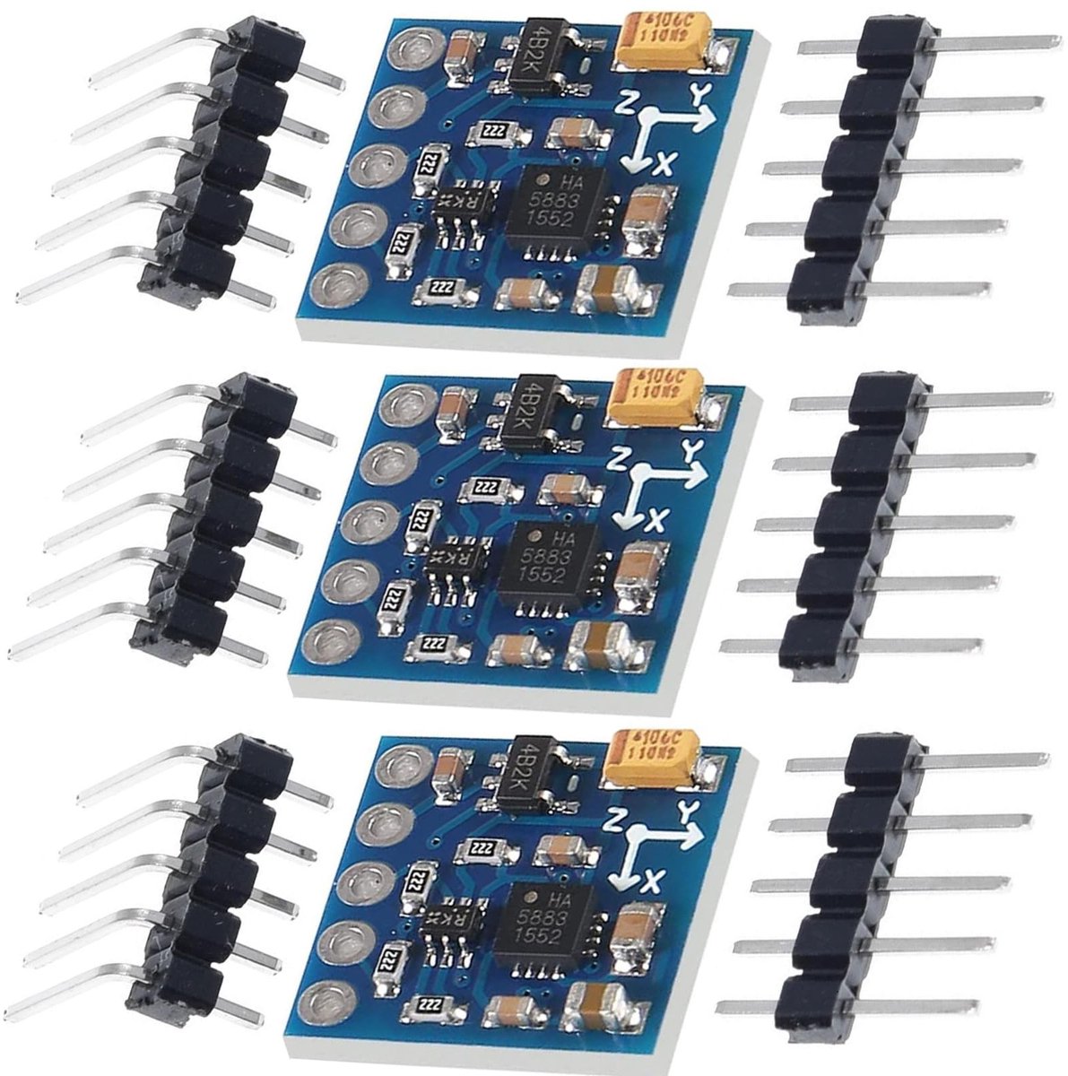 Dailygoods - 3-Assige Compas Magnetometer Sensor - Voor Drones - Hoogwaardige Nauwkeurigheid - Compact - Robotics Sensor - Ideaal voor Navigatie - Ges