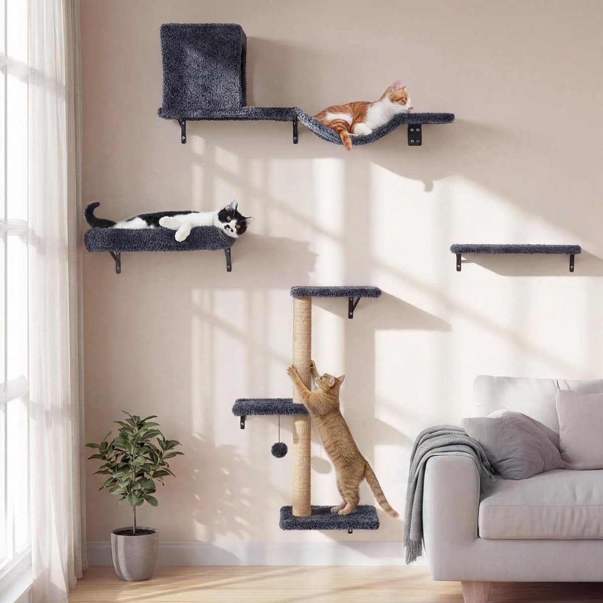 MRKK® Katten Klim Wand - Klimmuur - Hangmat