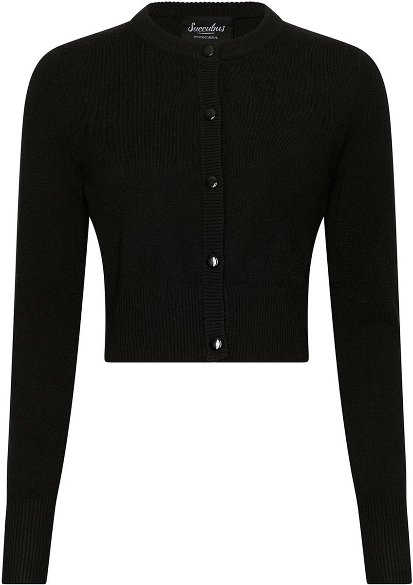Succubus Clothing Ella 50's Cardigan Zwart