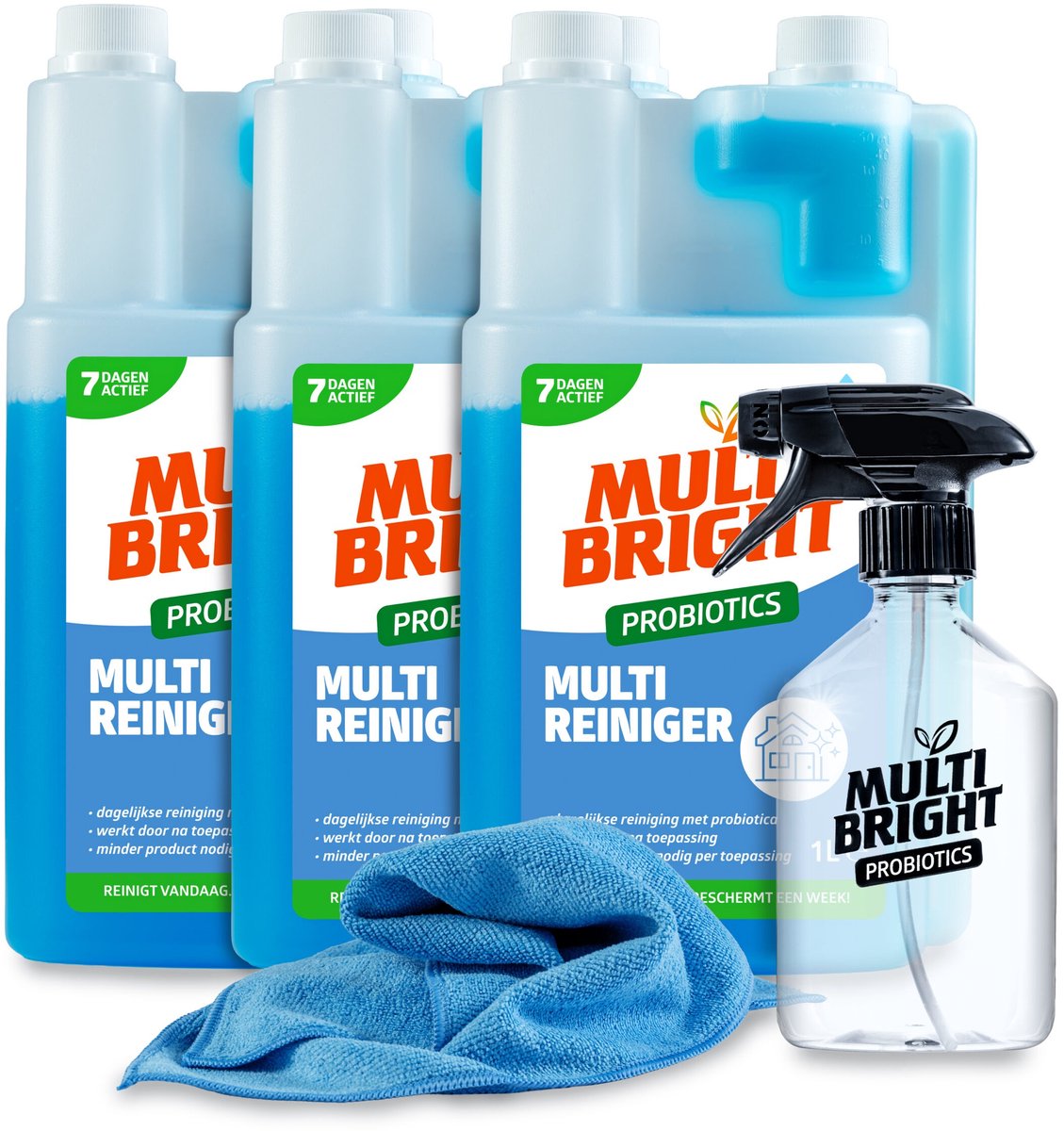 Multibright probiotische Triple Pack Multi Reiniger 3 - Triple Pack voordeelset - 5 stuks