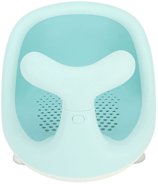 Allecto - Groene Antislip Cartoon Walvis Babybadzitje - Veilig en Ademend - 38 x 30 x 20 cm - Siliconen Mesh Kussen - Geschikt voor Baby's - Liggend van Allecto — afbeelding 5