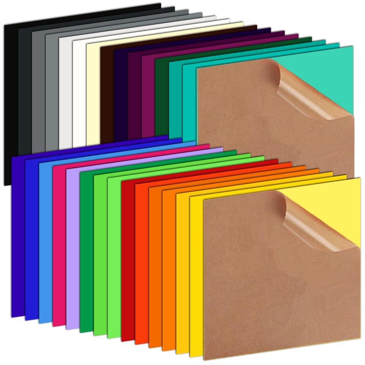 Acryl Platen - Kunststof Vellen - Hobby Projecten Maken - Krasbestendig UV Bestendig - 30x30 cm 30 Stuks - Gemengde Kleuren