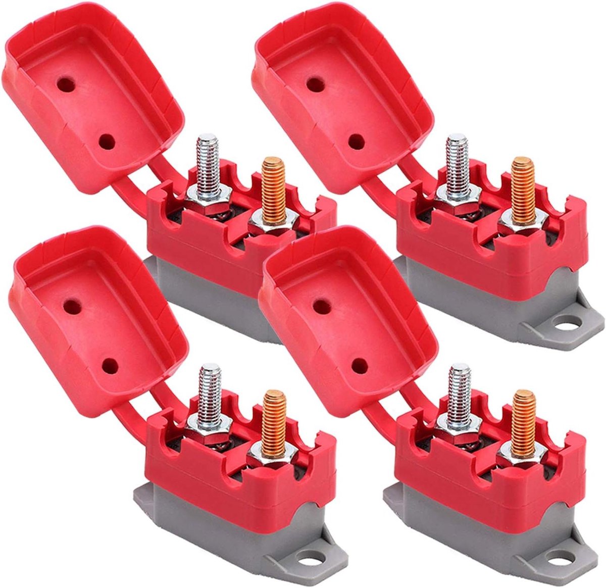Stroomonderbreker - Zekering Automaten - Bescherming Elektrische Circuits - Automatische Reset Functie - 25 Ampère 4 Stuks - Zwart