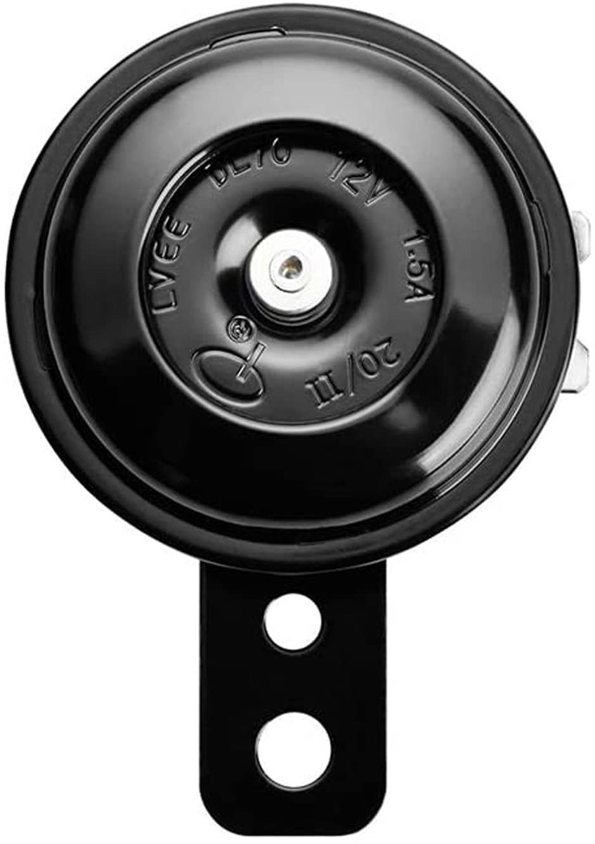 Store_8 - Universele claxon - Luide signaalhoorn - Waterdicht - Zwart - Fietstoeter - Geschikt voor motorfiets auto vrachtwagen bromfiets scooter