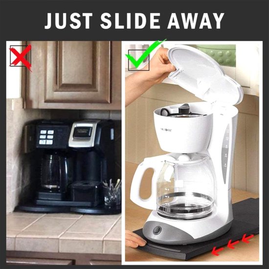 SPHProducts - Schuiflade voor Koffiezetapparaat - Aanrechtopslag - Handig en Ruimtebesparend - Geschikt voor Keukengerei - Ideaal voor Blender en Brood... van Merkloos — afbeelding 4