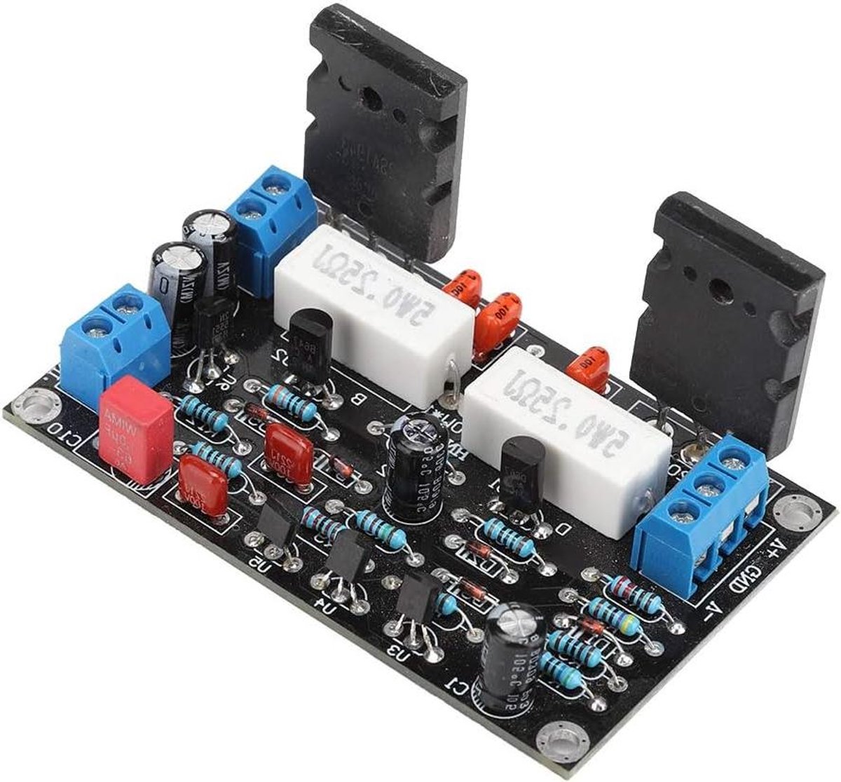 Versterker Module - Audio Circuit - Luidspreker Bescherming - Nuldrift Uitgangsspanning - 150 Watt - Groen