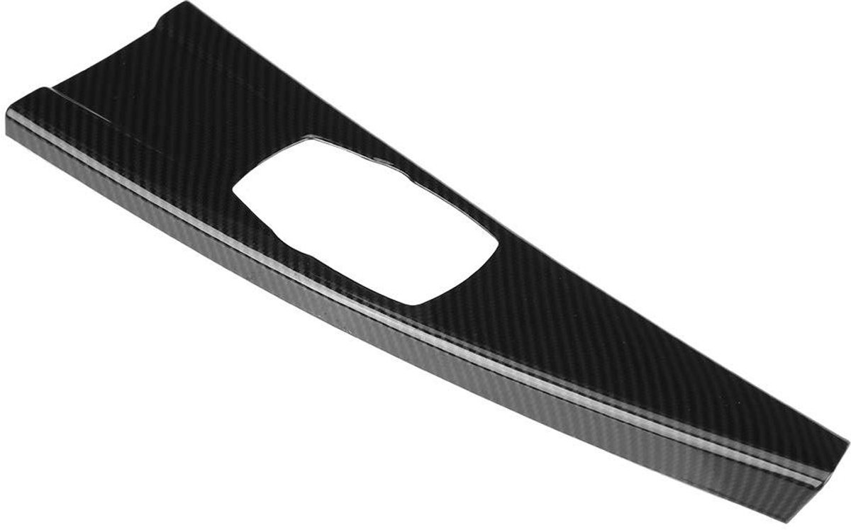 Autobedieningspaneel Cover - Multimedia Frame - Interieur Styling - Naadloze Pasvorm - 40 x 11.5 cm - Koolstofvezel Zwart