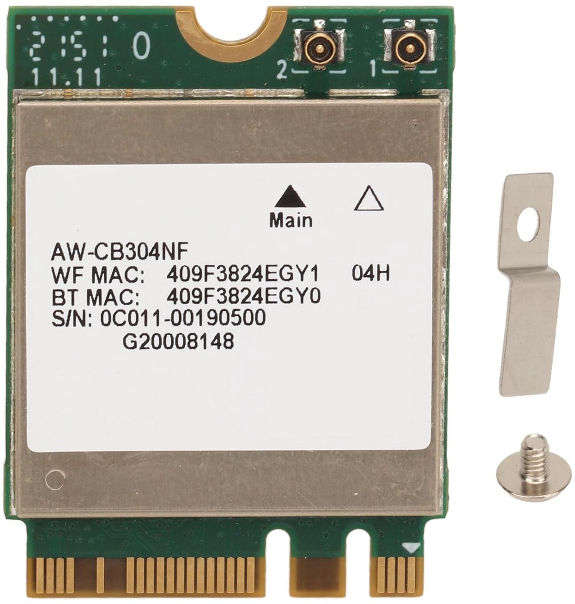VT Goods - WiFi 6E draadloze kaart - Hoge snelheid netwerkadapter - M.2/NGFF formaat - 5400 Mbit/s - Voor laptop - Geschikt voor Windows 10/11