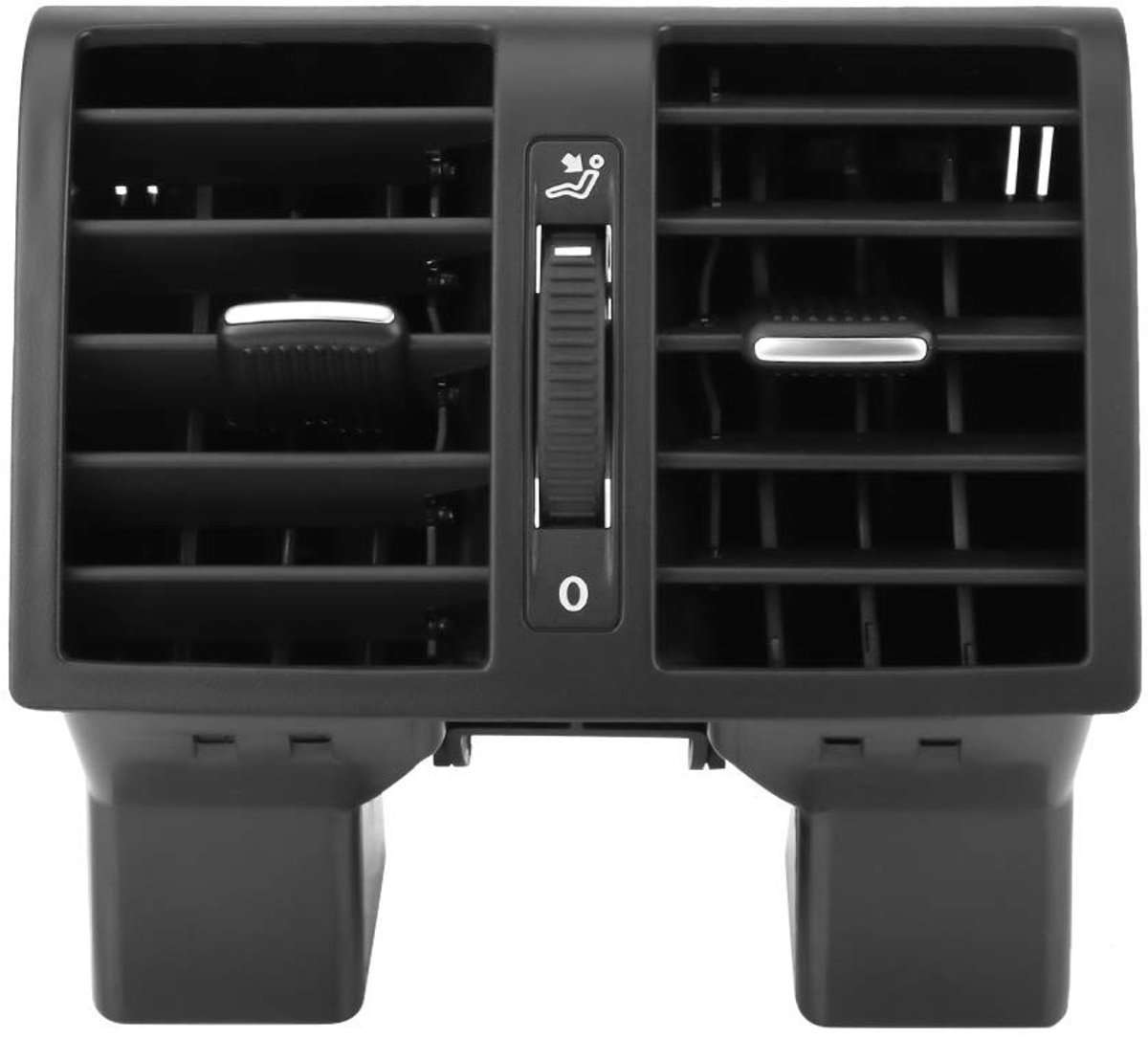 SPHProducts - Achter Airconditioning Vent - Vervanging - Antikras - Zwart Plastic - Ventilatierooster - Geschikt voor 2004-2015 - Model 1T0819203