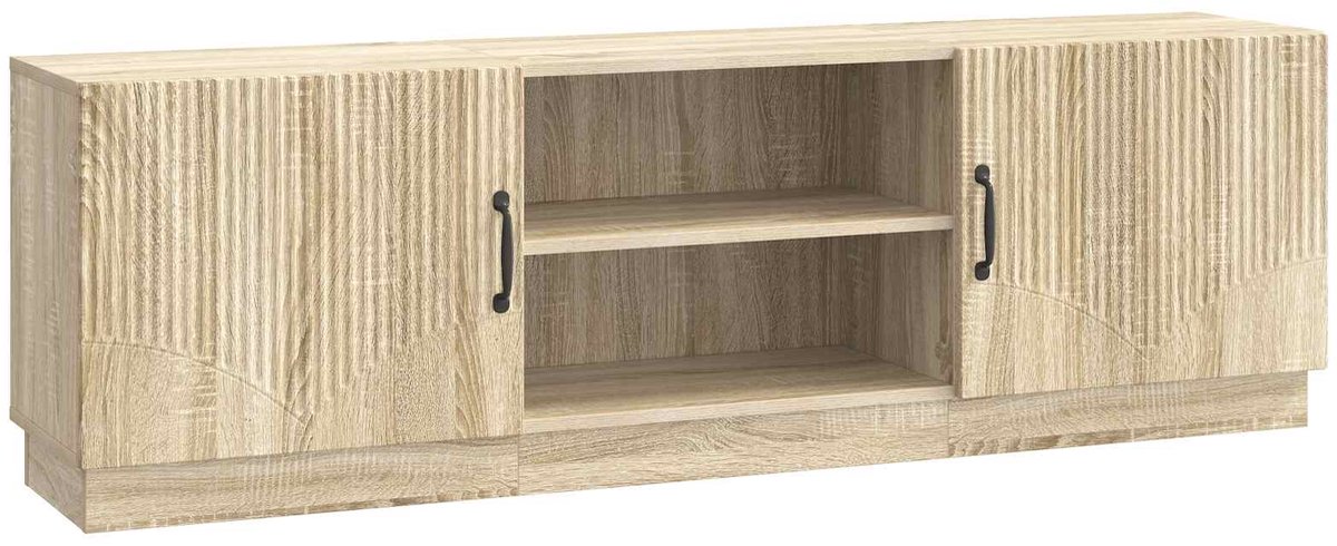 vidaXL - TV - Kast - Sonoma - Eiken - 150 - x - 31 - x - 47 - cm - Bewerkt - hout