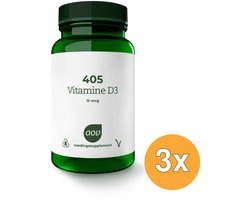 AOV 3x 405 Vitamine D3 15mcg (180 tabletten) - 180 stuks