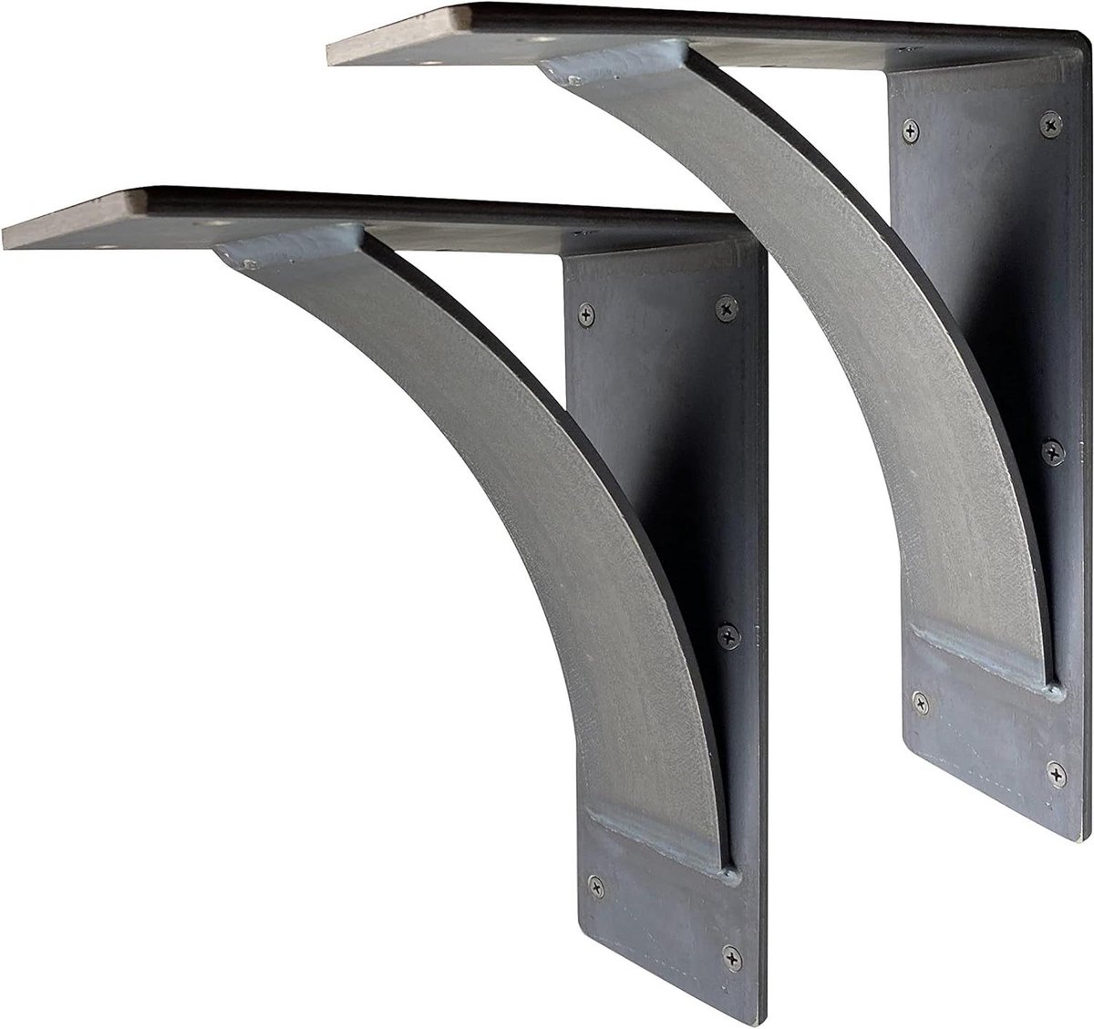 Stevige Mantel Beugels - Schoorsteen Steunen - Open Haard Decoratie - Handgelast Staal - 9x12 inch - Natuurlijk