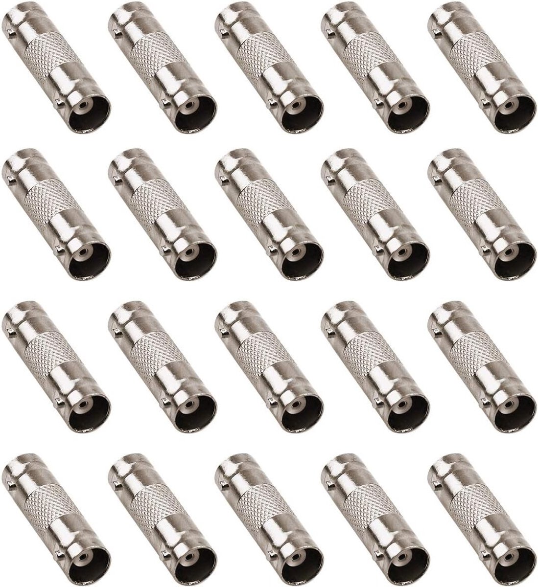 BNC Bus Coupling Adapters - 20 Stuks BNC Kabel Plug Adapters voor Video- en Audioverbindingen
