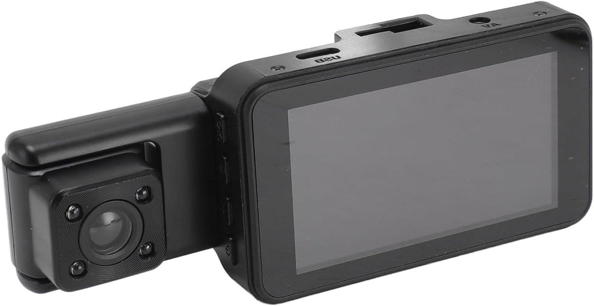 Auto Dash Cam - Rijcamera Recorder - Veilig Rijden Vastleggen - Drie Kanalen Nachtzicht - 3 Inch Scherm - Zwart
