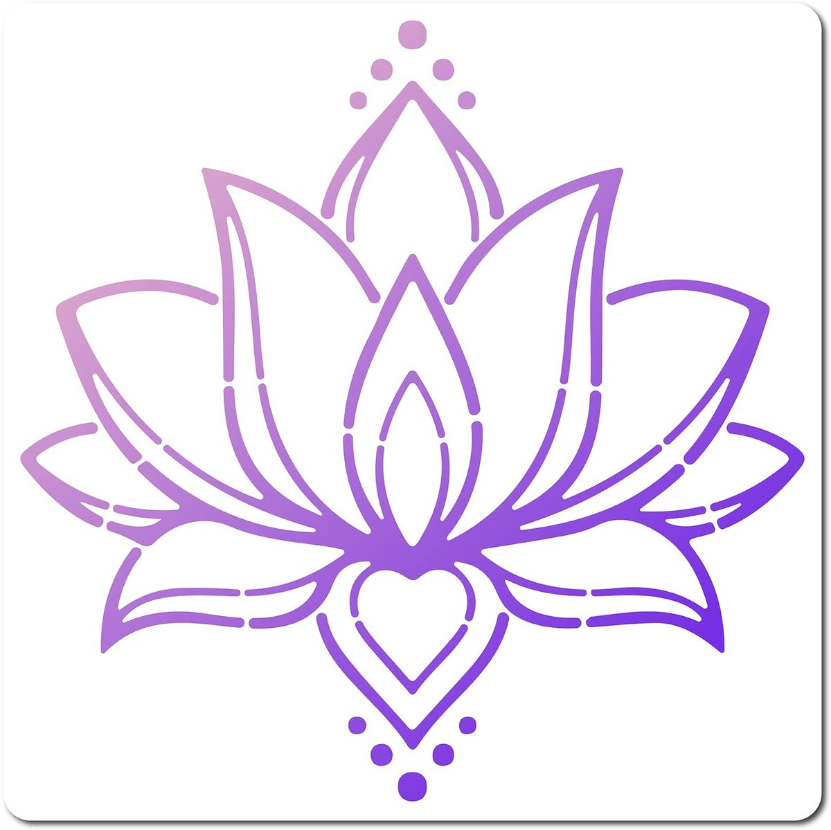 Vt products - Lotus-sjablonen - Herbruikbaar - 30 x 30 cm - Bloemenpatroon - Perfect voor schilderen - Ideaal voor knutselen