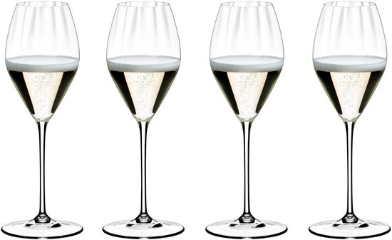 Riedel Wijnglazenset - Champagneglazen - Flutes - Performance - 375 ml - 4 Stuks