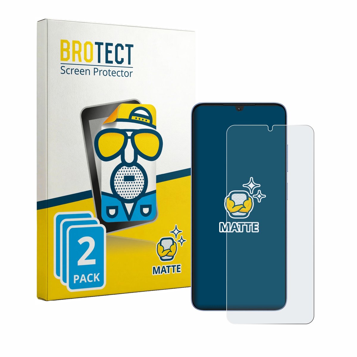 BROTECT - Screenprotector voor Itel Zeno 20 Max - Folie Beschermfolie matte 2 Stuks