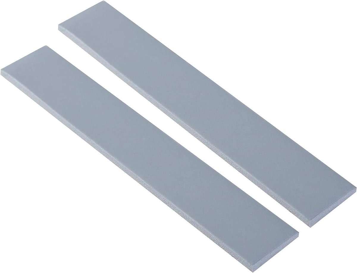 Thermische Pad - Koel Pad - Warmteafvoer Componenten - Niet Elektrisch Geleidend - 120x20x0.5mm (2 stuks) - Zwart