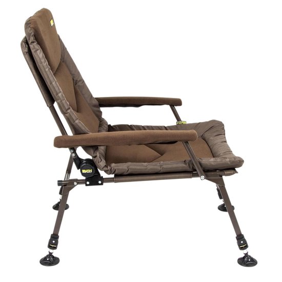 Faith Mistress Chair XL - Karperstoel - Visstoel - Campingstoel - Verstelbaar - Opklapbaar - Met armleuningen - Fleece Zitting - Comfortabel - Stevig - Groen van Faith — afbeelding 2