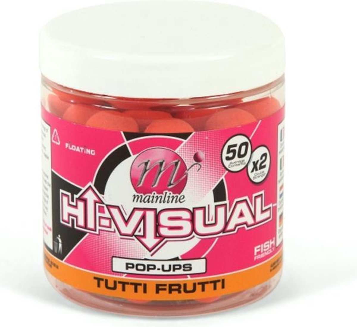 Mainline Hi Visual Pop-ups - Orange Tutti Frutti - 15mm - Oranje