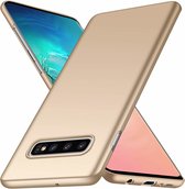 Ultra thin telefoonhoesje geschikt voor Samsung Galaxy S10 case - goud