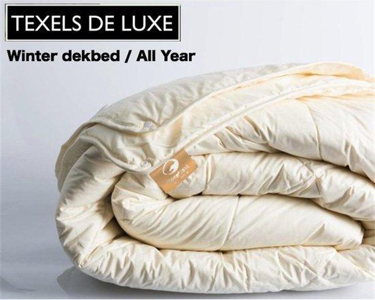 Koor Kast acre Luxe Winter dekbed Texel 100% Scheer wol - 200x200cm | bol.com