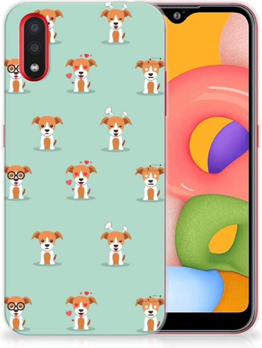 Samsung Galaxy A01 TPU Hoesje Pups