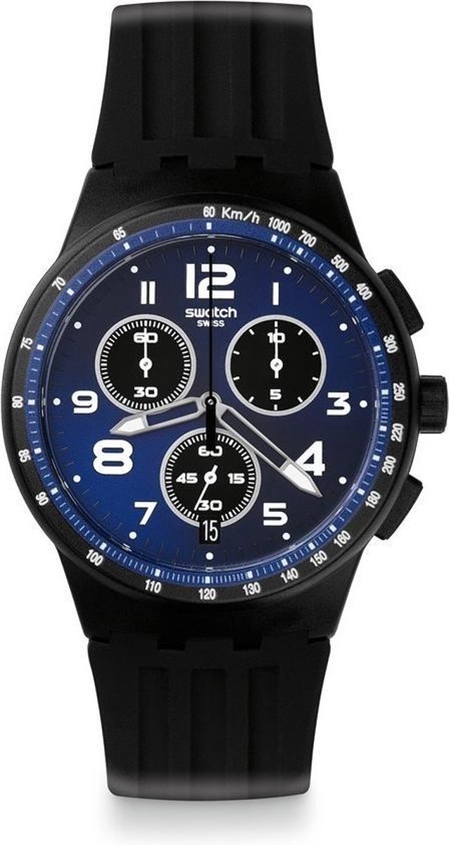 Swatch - Nitespeed SUSB402 - Polshorloge - 42 mm - Zwart