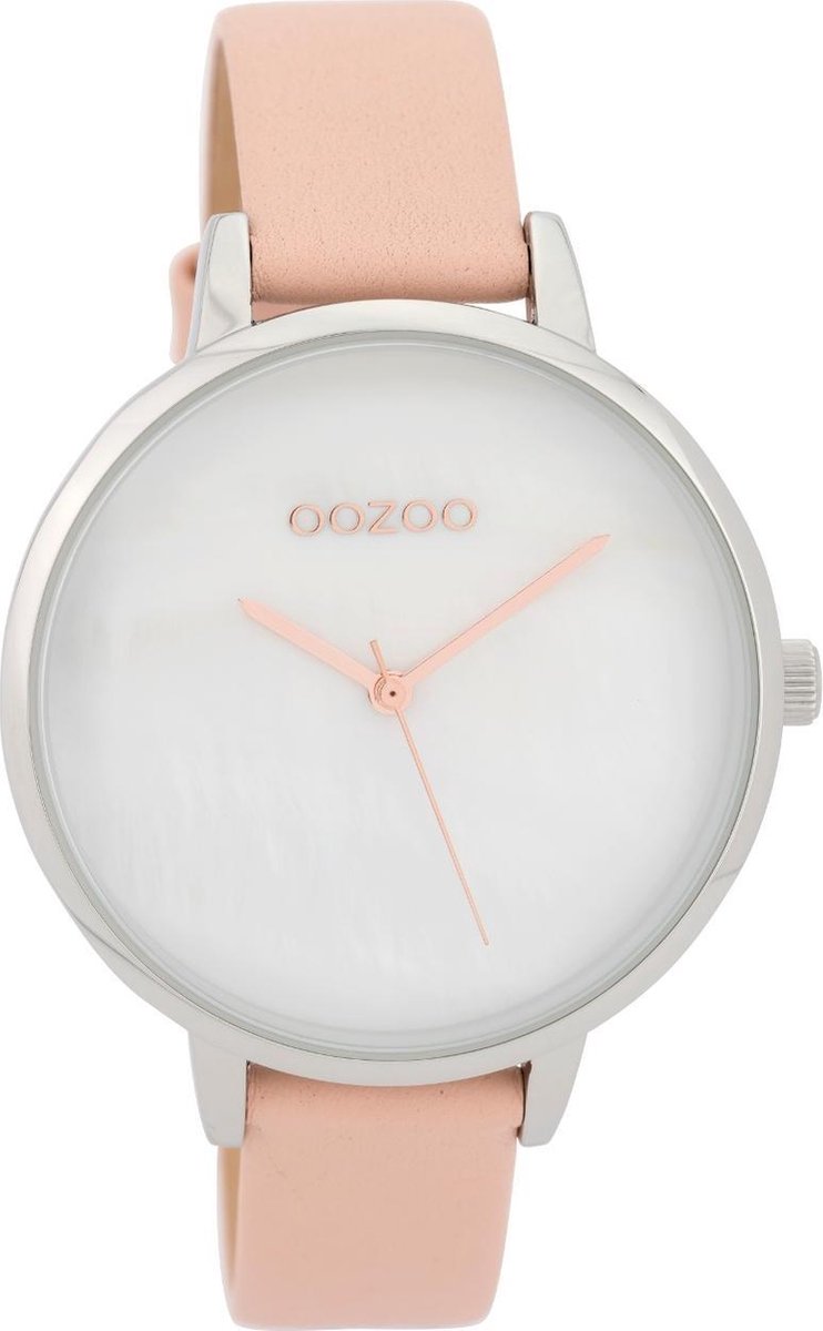 OOZOO Timepieces Roze-Wit horloge (40 mm) - Roze