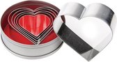 Vogue Stekerdoos 6-delig - Hartvorm - 4,7 tot 8,8cm