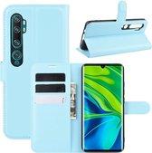 Book Case - Xiaomi Mi Note 10 Hoesje - Lichtblauw