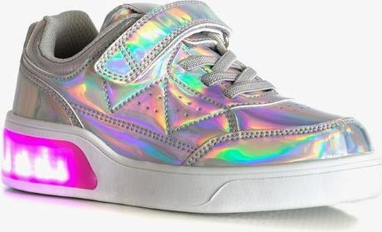 Blue Box meisjes sneakers met lichtjes - Zilver - Maat 31 | bol.com