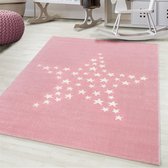 Vloerkleed - Sparkling Stars - Rechthoek - Roze