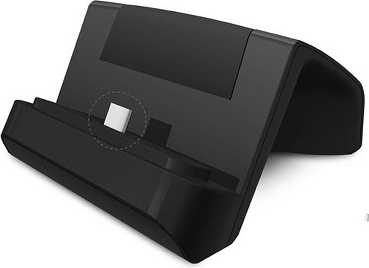 Universele USB-C Telefoonhouder met Kabel Zwart
