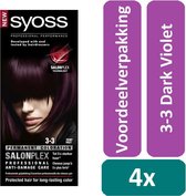 Syoss Color Permanente Haarkleuring 3-3 Dark Violet 4 stuks