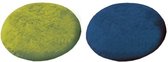 Visco ringkussen inclusief badstoffen hoes: 45 cm diameter - donkerblauw